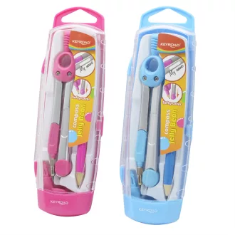 Körző ceruzás/betétes, fém Keyroad JellyBean vegyes színek – Tonerklinika Debrecen