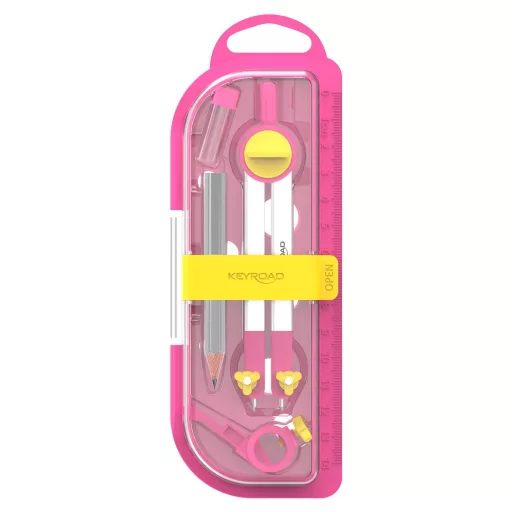 Körző ceruzás/betétes, fém pótbetéttel Keyroad Circle Master vegyes színek – Tonerklinika Debrecen