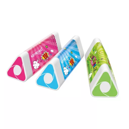 Radír, PVC mentes 24 db/display Keyroad Kaleidoscope vegyes színek – Tonerklinika Debrecen