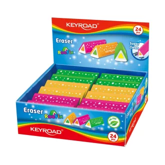 Radír, PVC mentes 24 db/display Keyroad Roo Fix vegyes színek – Tonerklinika Debrecen