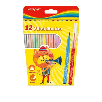 Rostirón, filctoll készlet 2 mm 12 db/bliszter Keyroad vegyes színek – Tonerklinika Debrecen