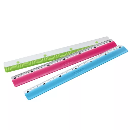 Vonalzó 30 cm, fém skálával Keyroad Colour Bar vegyes színek – Tonerklinika Debrecen