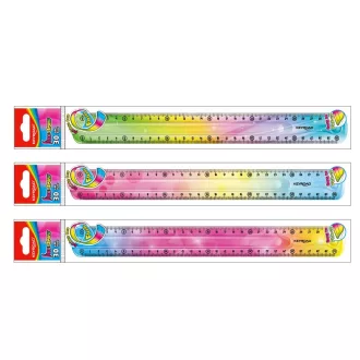 Vonalzó 30 cm, flexibilis Keyroad Flex Draw színátmenetes – Tonerklinika Debrecen