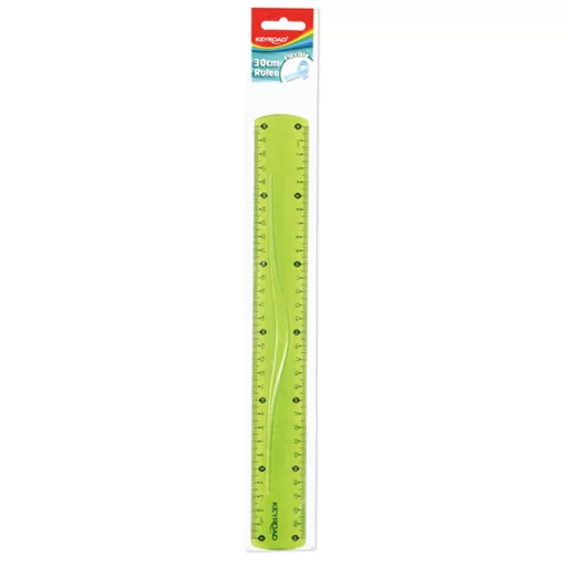 Vonalzó 30 cm, flexibilis Keyroad vegyes színek – Tonerklinika Debrecen