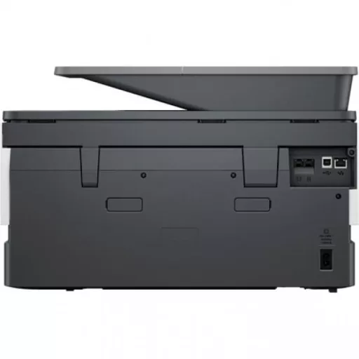 HP OfficeJet Pro 9125e nyomtató hátulnézet – csatlakozók és hátsó nézet bemutatása