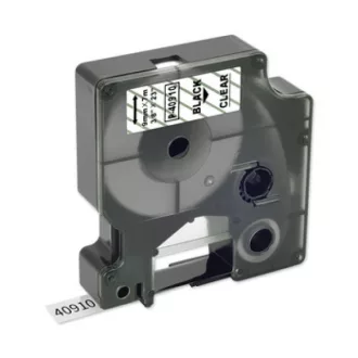 Utángyártott DYMO D1 40910 9mm x 7m átlátszó-fekete #S0720670 – Tonerklinika Debrecen