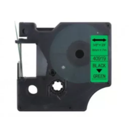 Utángyártott  DYMO D1 40919 9mm x 7m zöld-fekete #S0720740 – Tonerklinika Debrecen