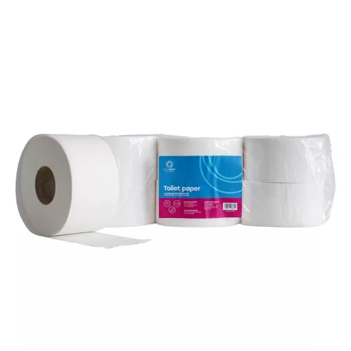 Toalettpapír 2 rétegű közületi átmérő: 19 cm 100 % cellulóz 105 m 12 tekercs/karton Bluering® hófehér