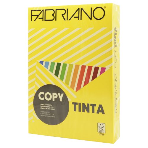 Másolópapír, színes, A4, 80g. Fabriano CopyTinta 500ív/csomag. intenzív sárga/giallo