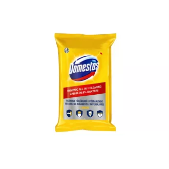   Nedves törlőkendő fertőtlenítő hatással 60 lap/csomag Domestos citrom