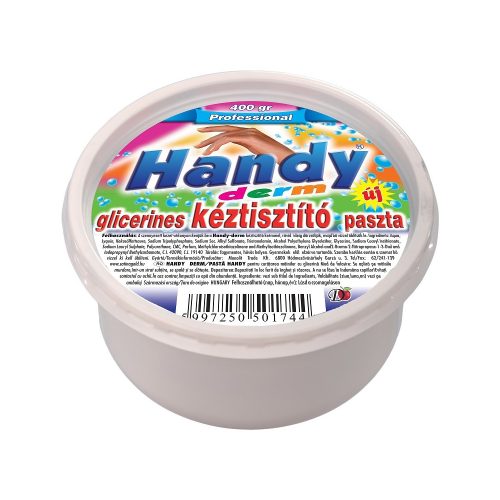 Kéztisztító paszta tégelyes 400 g glicerines Handy Derm