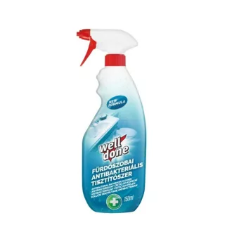   Fertőtlenítő hatású tisztítószer fürdőszobai szórófejes 750 ml Well Done