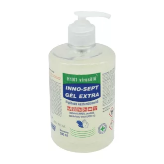   Kéz- és bőrfertőtlenítő gél pumpás 500 ml INNO SEPT GÉL EXTRA