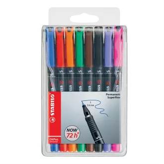 Alkoholos marker készlet 0,4mm, STABILO OHPen S, 8 klf. szín – Tonerklinika Debrecen