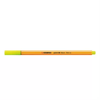 Rostirón, tűfilc 0,4mm, STABILO Point 88 neon sárga – Tonerklinika Debrecen