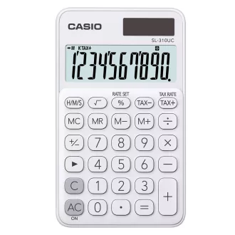 Zsebszámológép 10 digit Casio SL 310 fehér – Tonerklinika Debrecen