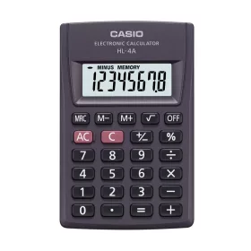 Zsebszámológép 8 digit Casio HL 4 fekete – Tonerklinika Debrecen