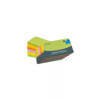 Jegyzettömb öntapadó, 75x125mm, 6x100lap, Info Notes, spring, zöld, sárga, narancs, lila – Tonerklinika Debrecen