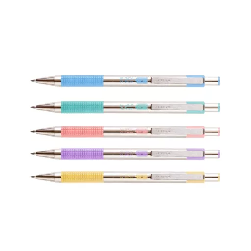 Golyóstoll 0,7mm, pasztell rózsaszín test, Zebra F-301, írásszín kék – Tonerklinika Debrecen