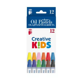 Olajpasztell kréta készlet, ICO Creative Kids 12klf. szín – Tonerklinika Debrecen