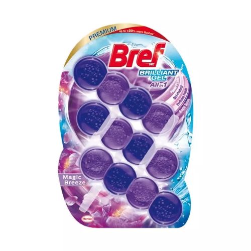 WC illatosító gél 3 x 42 gr Brillant Blokk Bref Magic Breeze