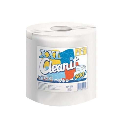 Háztartási papírtörlő 2 rétegű 500 lapos egyesével csomagolt Cleanit XXL500 Lucart