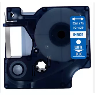 Utángyártott DYMO D1 45026 12mm x 7 m kék-fekete – Tonerklinika Debrecen