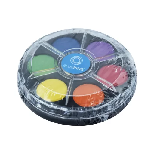 Vízfesték készlet, 6db-os kerek Bluering® – Tonerklinika Debrecen