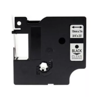 Utángyártott DYMO D1 45800 19mm x 7m átlátszó-fekete S0720820 – Tonerklinika Debrecen