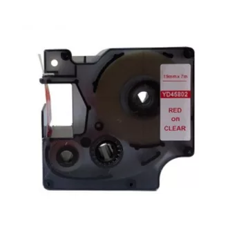 Utángyártott DYMO D1 45802 19mm x 7m átlátszó-piros – Tonerklinika Debrecen
