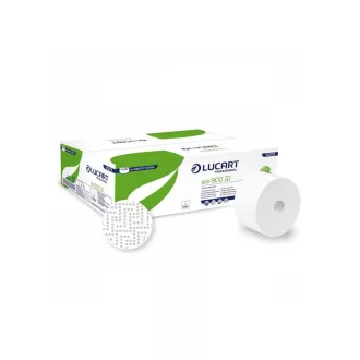   Toalettpapír 2 rétegű közületi átmérő: 19 cm 12 tekercs/csomag autocut 900 ID Eco Lucart_812178S fehér
