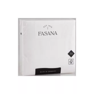   Szalvéta 3 rétegű 1/4 hajtás lapméret: 33 x 33 cm 50 db/csomag Fasana Lunch fehér