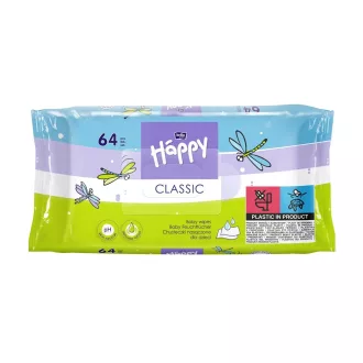   Nedves törlőkendő E-vitaminnal 64 lap/csomag Bella Happy Classic