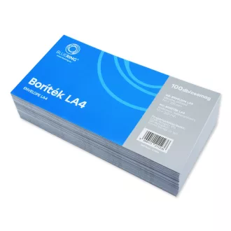 Boríték LA4 szilikonos bélésnyomott 110×220mm Bluering® 100 db/csom fehér – Tonerklinika Debrecen