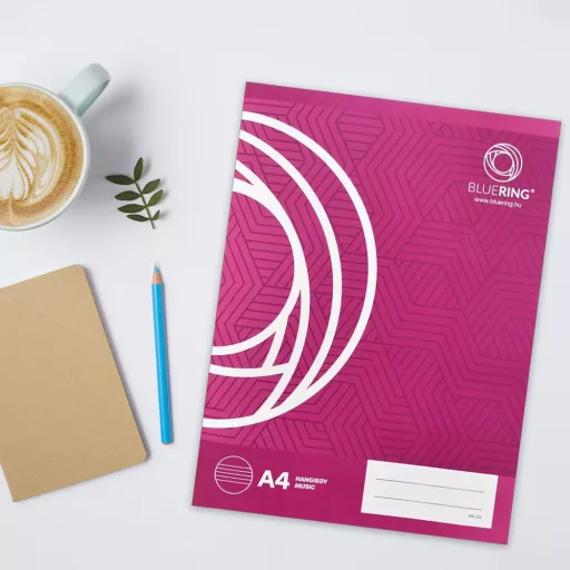 Füzet iskolai A4, 32lap, hangjegy 86-32 Bluering® – Tonerklinika Debrecen