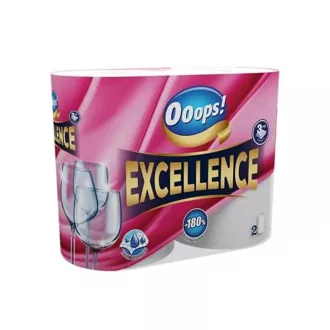   Háztartási papírtörlő kéztörlő 3 rétegű 2 tekercs/csomag 75 lap/tekercs Ooops! Excellence