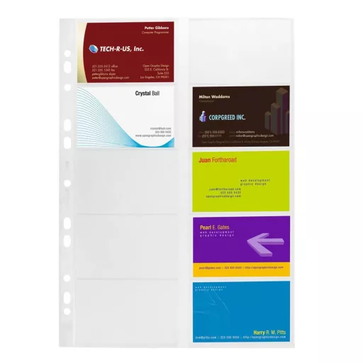 Névjegykártyatartó betét, 80 zseb/betét, 10 betét/csomag Visifix, Durable – Tonerklinika Debrecen