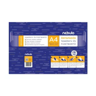 Tankönyvborító, A4, 10ív/csomag, öntapadós, sima, Nebulo – Tonerklinika Debrecen