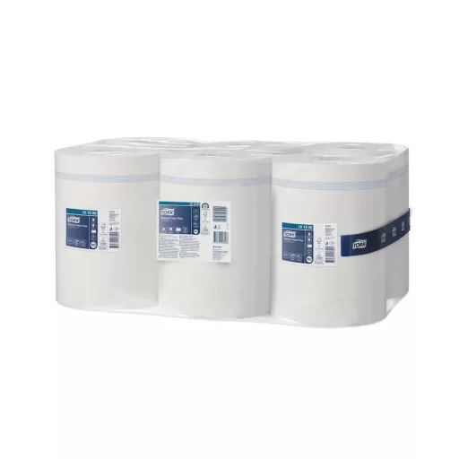Kéztörlő 2 rétegű tekercses átmérő: 19 cm 6 tekercs/karton Plus M2 Advanced Tork_101250 fehér