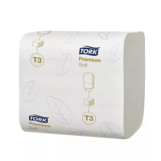   Toalettpapír 2 rétegű hajtogatott 100% cellulóz 252 lap/csomag 30 csomag/karton T3 Soft Folded Tork_114273 hófehér