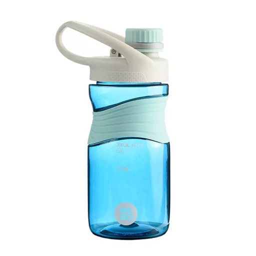 Palack, műanyag, markolattal, kupakos, 450 ml, Wabo, kék – Tonerklinika Debrecen