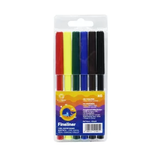 Rostirón kúpos végű, vízbázisú készlet, 1mm, Bluering®, 6 klf. szín, Bálnás – Tonerklinika Debrecen