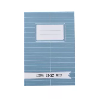 Füzet iskolai A5, 32lap, szótár 31-32 LYNX – Tonerklinika Debrecen