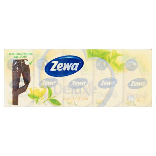 Papírzsebkendő 3 rétegű 10 x 10 db/csomag Zewa Deluxe Spirit of Tea