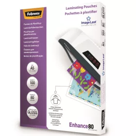 Lamináló fólia, A5, 80 mikron, fényes, 100 db/doboz, Fellowes® – Tonerklinika Debrecen