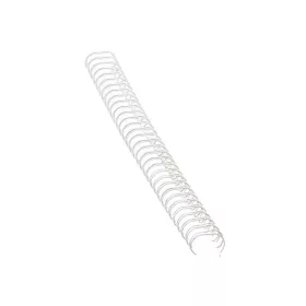 Fém spirál 3:1, 8mm, 36-50lap, Fellowes® 100 db/doboz, fehér – Tonerklinika Debrecen