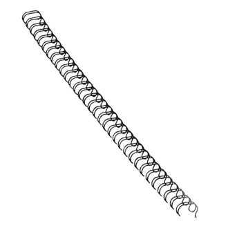 Fém spirál 3:1, 8mm, 36-50lap, Fellowes® 100 db/doboz, fekete – Tonerklinika Debrecen