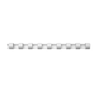 Spirál műanyag, 12mm, 56-80lap, 100 db/doboz, Fellowes® fehér – Tonerklinika Debrecen