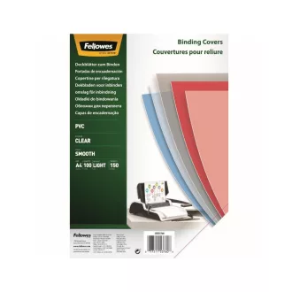 Előlap, A4, 150 mikron, 100 db/csomag, Fellowes® víztiszta – Tonerklinika Debrecen