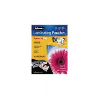 Lamináló fólia, A4, 250 mikron, fényes, 100 db/doboz, Fellowes® – Tonerklinika Debrecen